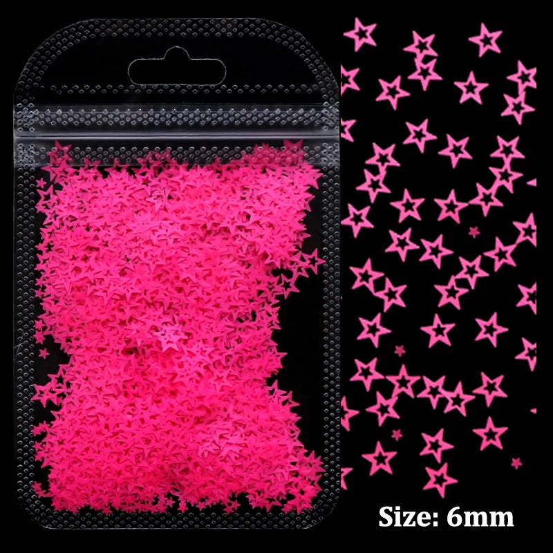 2g Holographic Nail Art Glitter Shiny Sweet Love Red Heart Flakes Sequins 3D Nail Paillette Manicure Valentine's Day Decorations