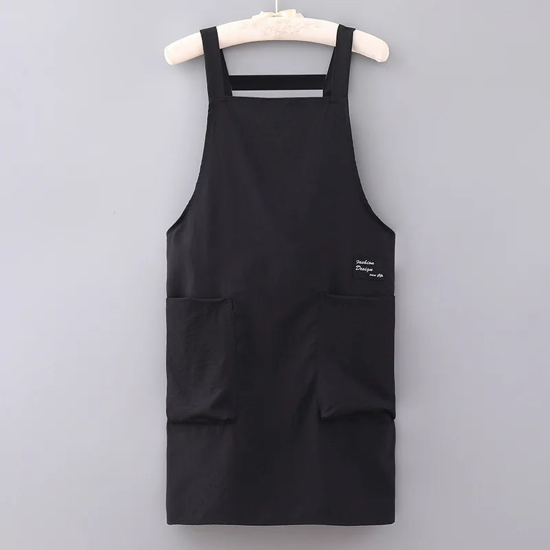 Delantal japonés impermeable y transpirable para estilistas, delantales de cocina unisex para el hogar, ropa de trabajo para barberos, cafeterías y actividades al aire libre