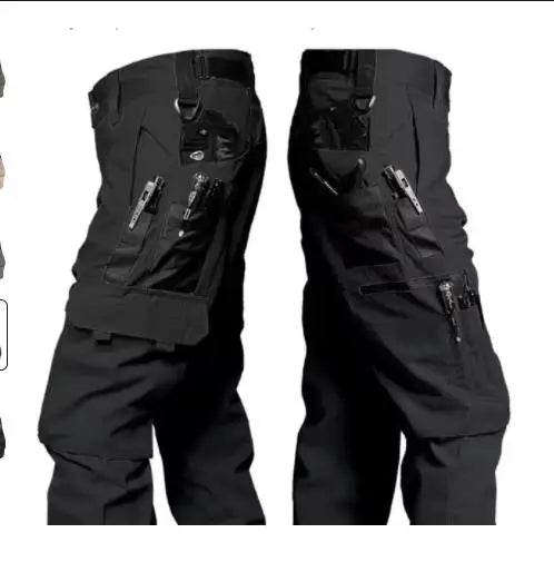 Pantalones de trabajo resistentes al desgaste para hombre, multibolsillos, cargo rectos, pantalones tácticos para correr al aire libre, pantalones casuales de primavera y otoño