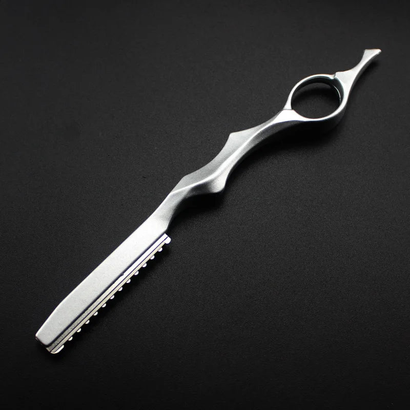 Navaja de adelgazamiento de cabello, cuchillo de corte de afeitar, adelgazador japonés de acero inoxidable, profesional, afilado, barbero, afeitadora de cabello, cuchillo de corte, herramienta de salón.
