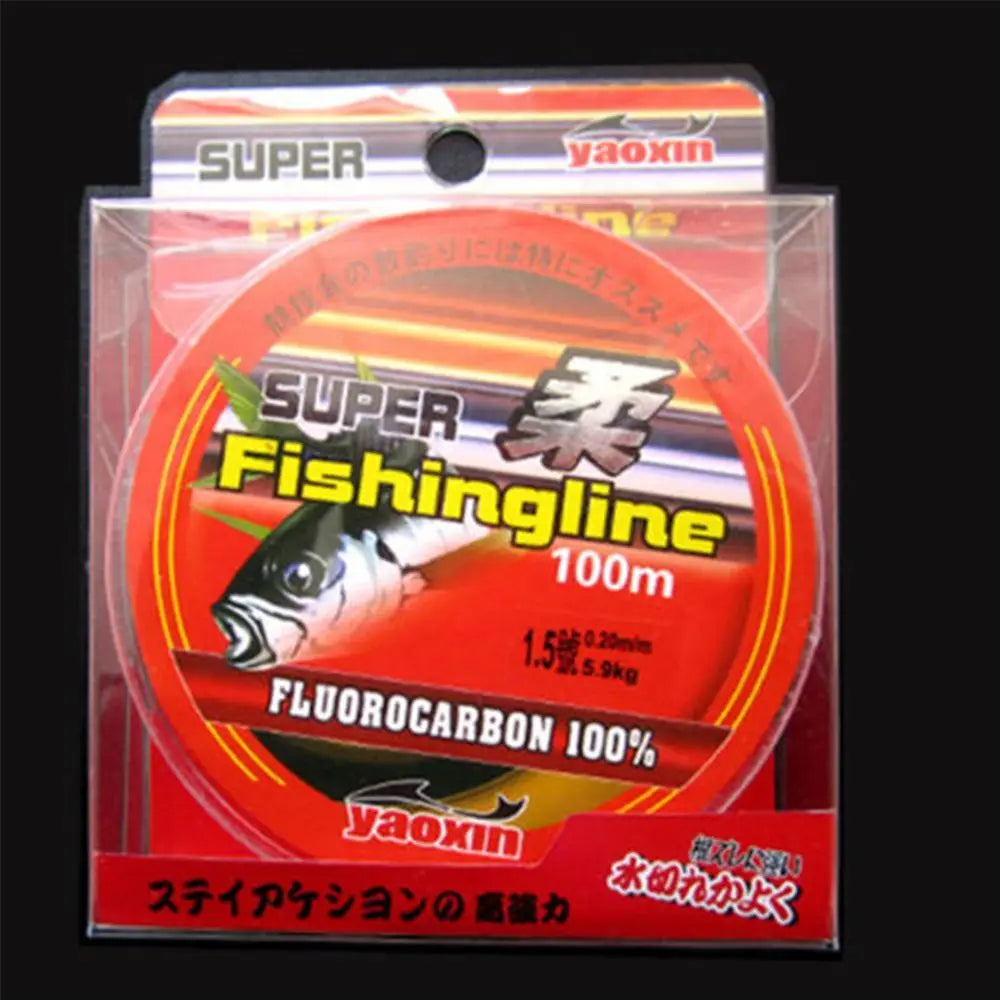 100m 100% Fluorocarbon Durable Angling 0.8-6LB Fishing Line Tackle Wire Monofilament Nylon PA