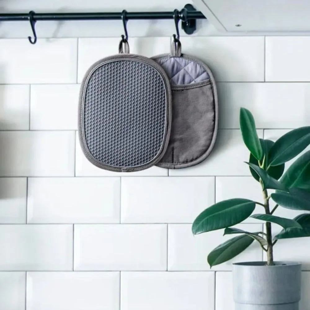 Gants de cuisine anti-brûlure en silicone résistant à la chaleur, gants isolants thermiques, maniques antidérapantes pour micro-ondes