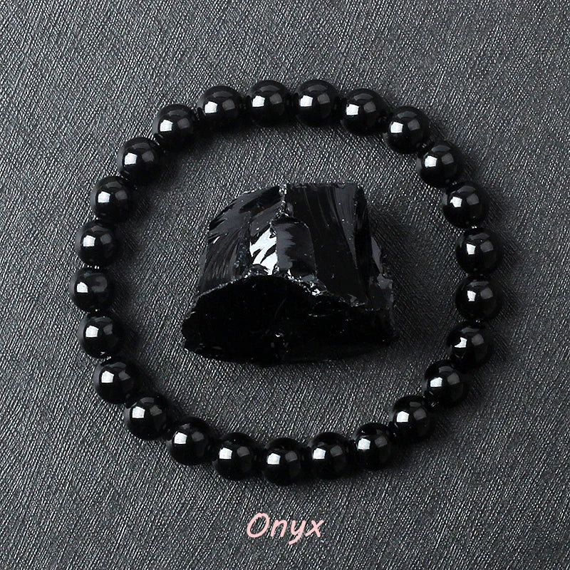 Pulsera de amatista genuina con cristales naturales para mujer, pulsera de amatista hecha de cuentas de piedra natural real, purificante para el cuerpo.
