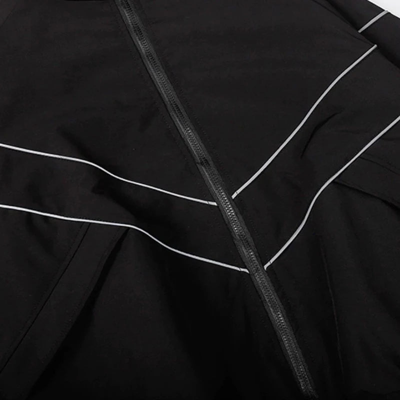 Herrejakker Streetwear Friluftsliv Jakke Herre Høst Ny Trend Vindjakke Par Mote Løs Glidelås Løse Topper