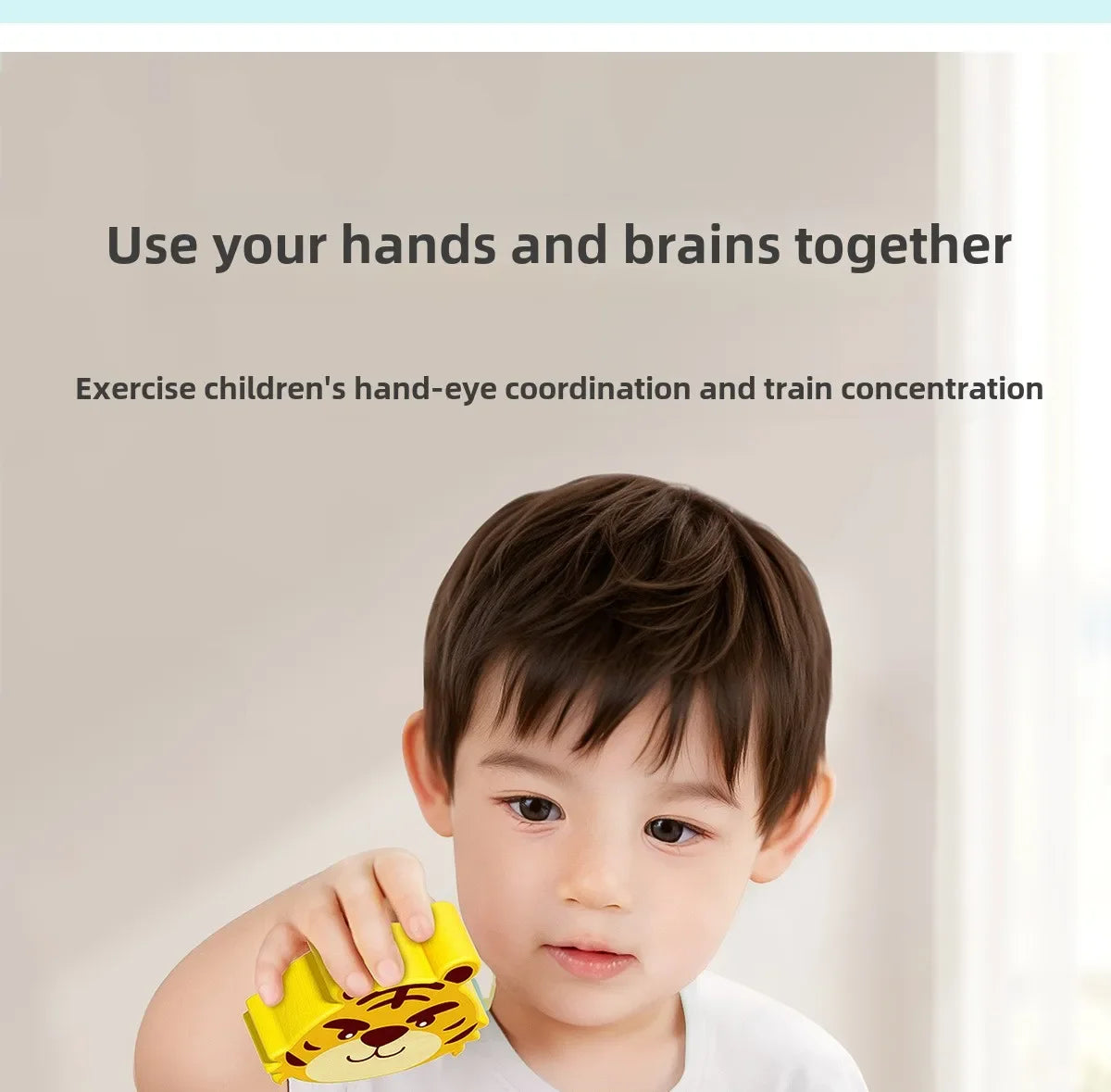 Montessori tegneserie 3D trepuslespill dyr trafikk puslespill leker for barn tidlig læring pedagogisk kognitiv spill barn gaver