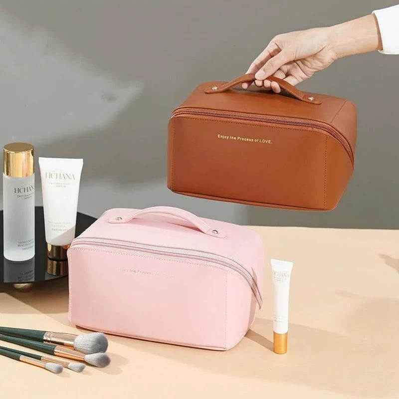 Neceser de Maquillaje para Mujer, Estuche de Maquillaje, Bolsa de Almacenamiento, Caja de Lujo para Mujer, Bolsa Organizadora de Cosméticos con Cremallera para Viajes, Regalo de Navidad
