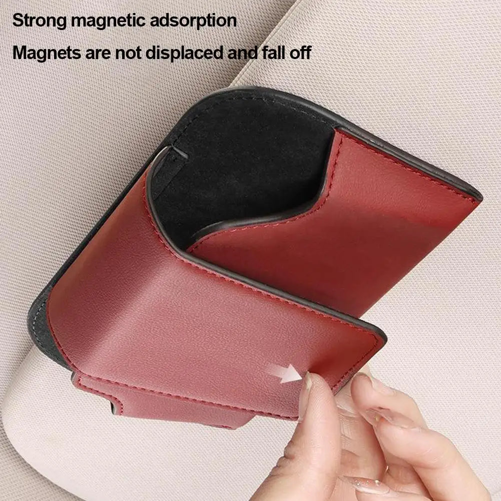 Multifunction Car Sunglasses Holder Pen, glasses holder, ticket holder, file holder Auto Sun Visor Glasses Case Ticket Storage
