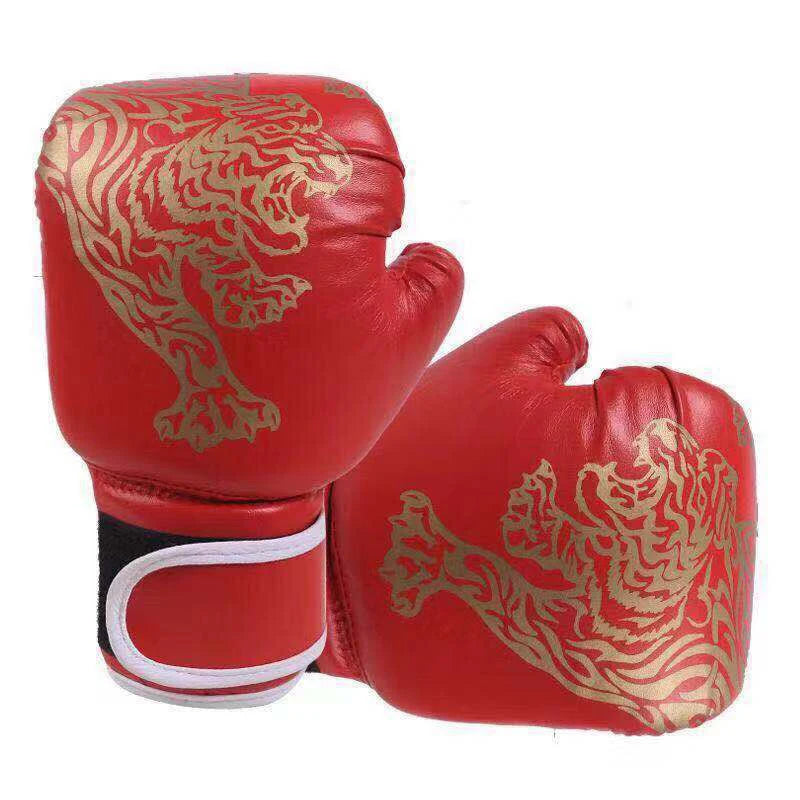 Guante de Boxeo de Cuero Kickboxing Guante Protector para Niños Entrenamiento de Golpe Sanda Suministros Deportivos Guantes de Boxeo para Niños