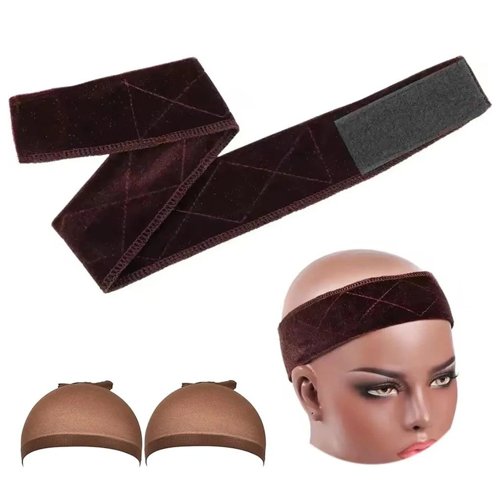 Wig Grip Band & Cap Set