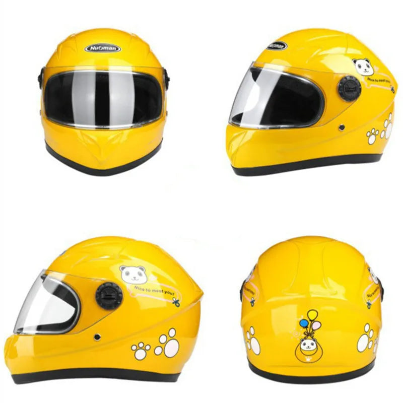 Casque de moto intégral amovible pour enfant, adapté à toutes les saisons, protection sportive pour enfants