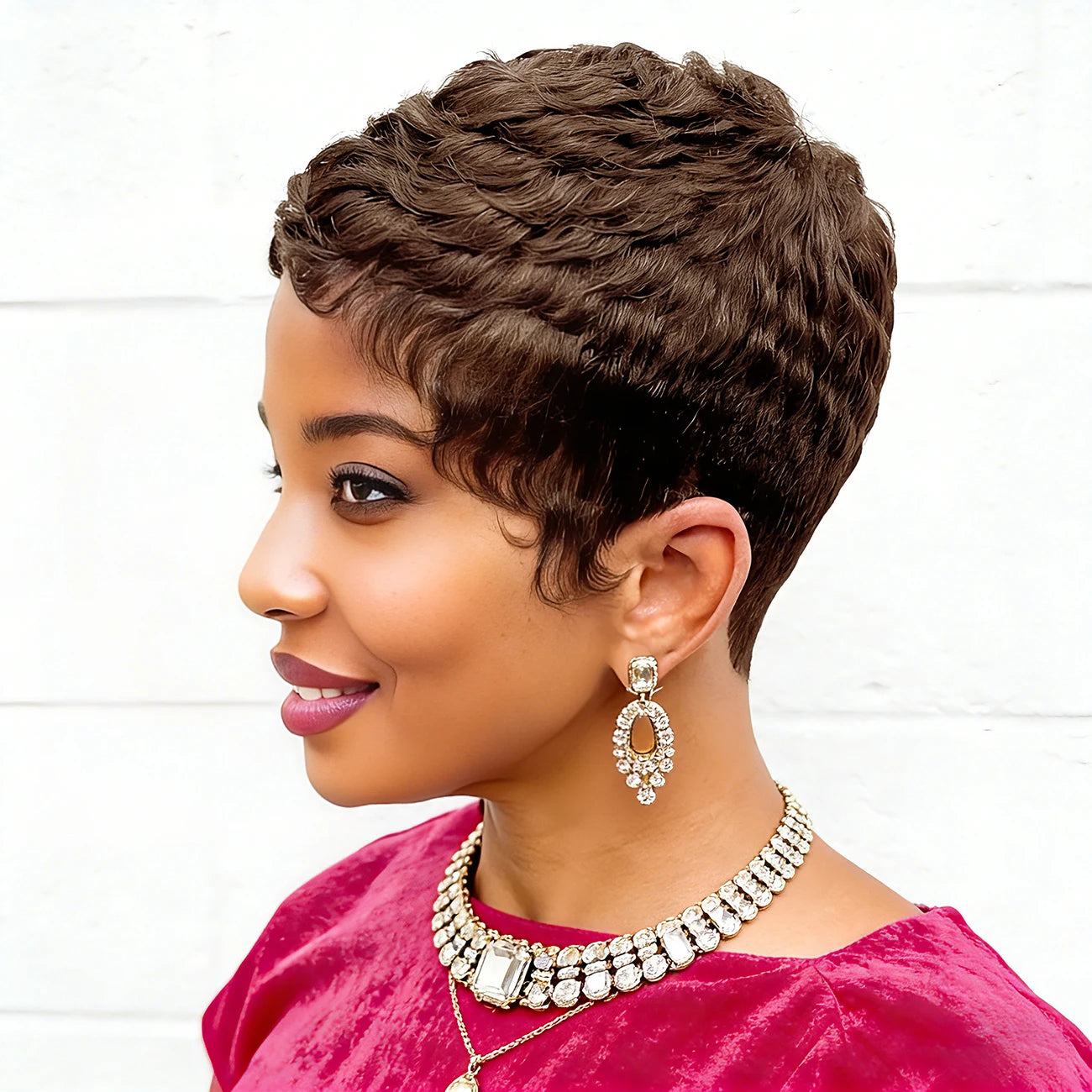 Pixie Wig with Bangs