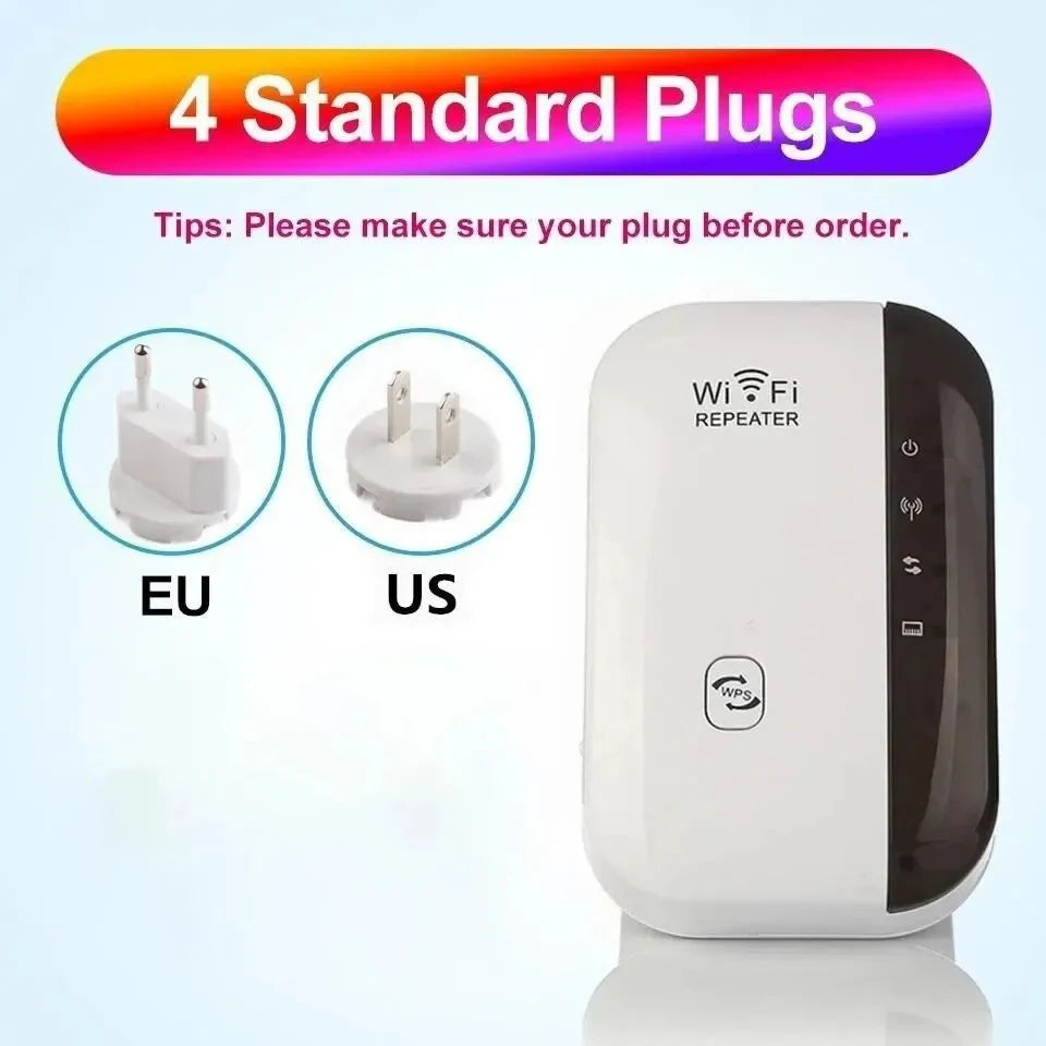 Amplificador de señal inalámbrica Extensor WiFi Repetidor de red Panecillo al vapor Amplificación de señal de router doméstico de banda ancha AP