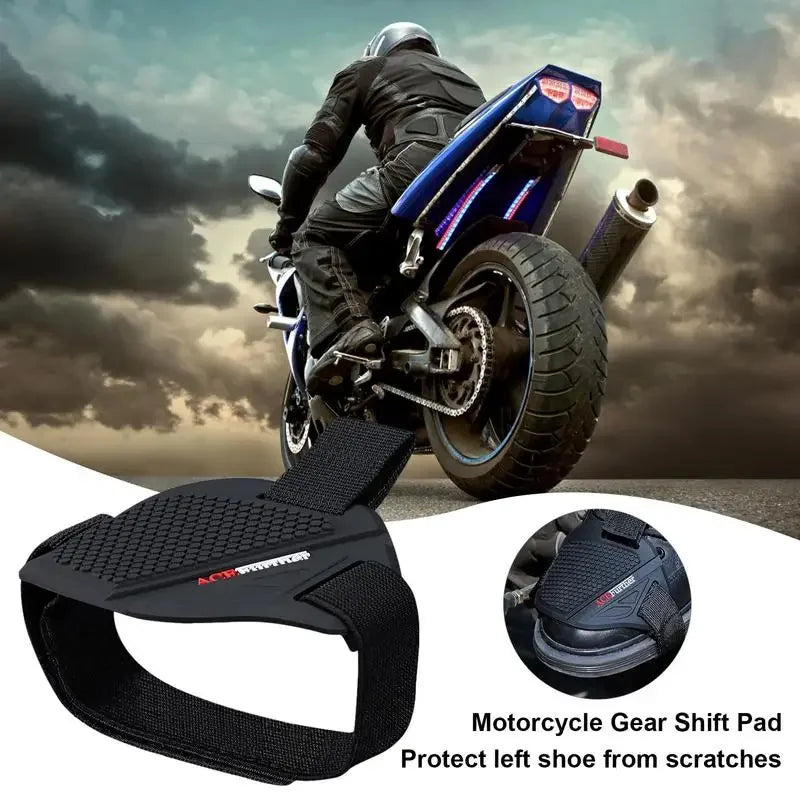 Anti-Slip Waterproof Motorcycle Gear Shifter Pad Cover for Men Durable Motocross Boot Protector Adjustable Shoe Guard Protection