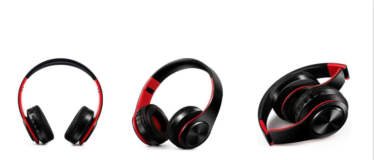 Casque sans fil Bluetooth stéréo avec microphone intégré pour Android et iOS.