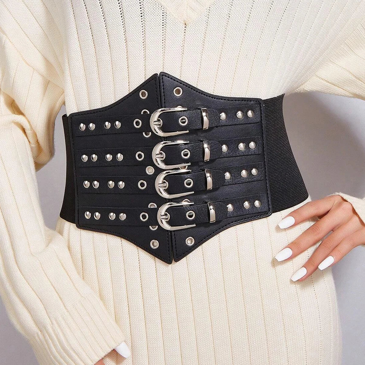Y2K Goth Corset Belt