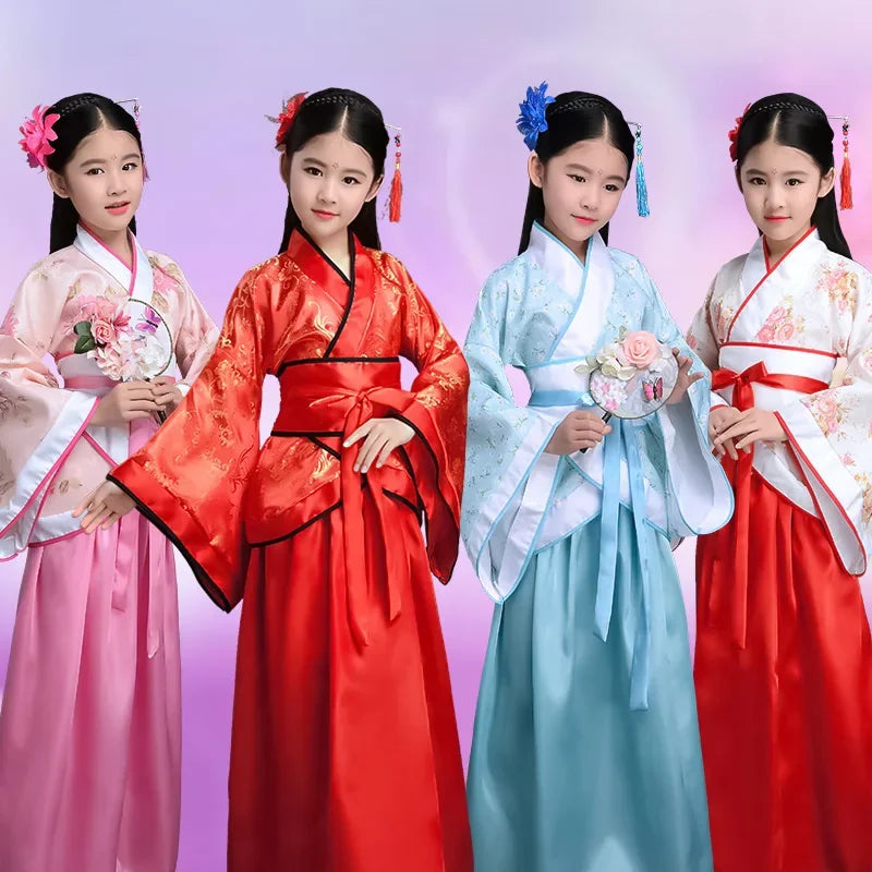 Vestido tradicional Hanfu para niñas