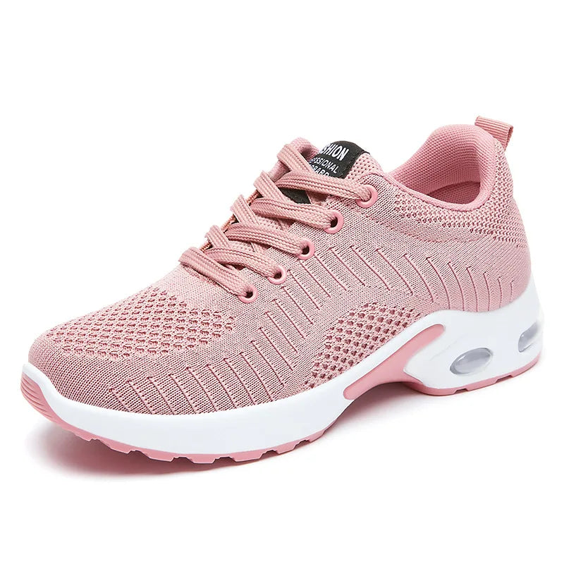 Zapatillas de mujer de primavera de talla grande, zapatillas de running, zapatillas deportivas casuales con cámara de aire
