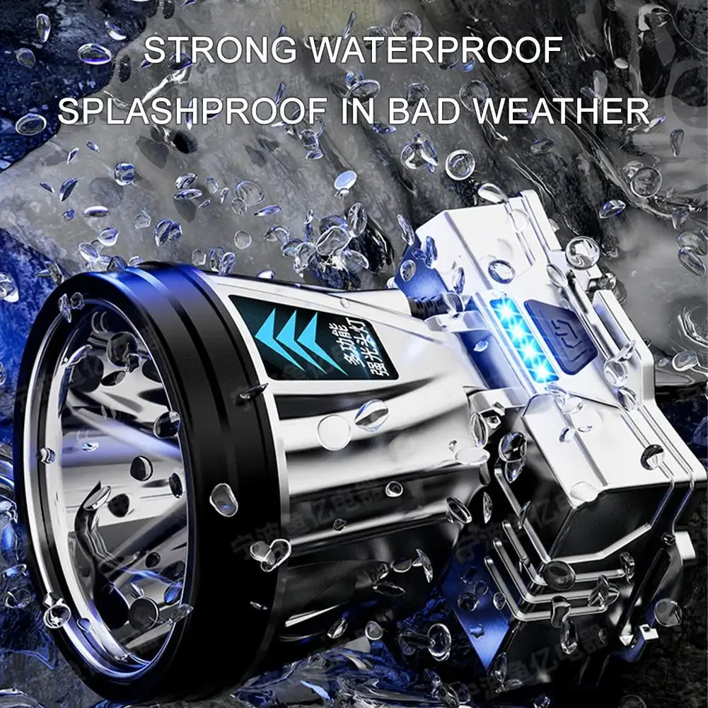 Lampe frontale LED rechargeable haute puissance ultra-lumineuse, lampe torche d'extérieur à charge d'urgence haute luminosité, lampe de pêche