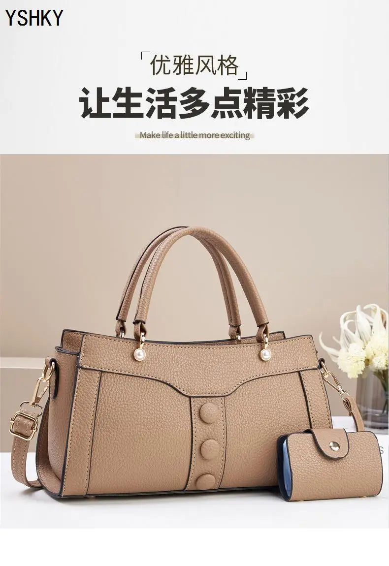 Bolso de hombro nuevo para mujer, bolso de diseñador de lujo para mujer, bolsos de mano de cuero con estampado de monograma, bolso de hombro único