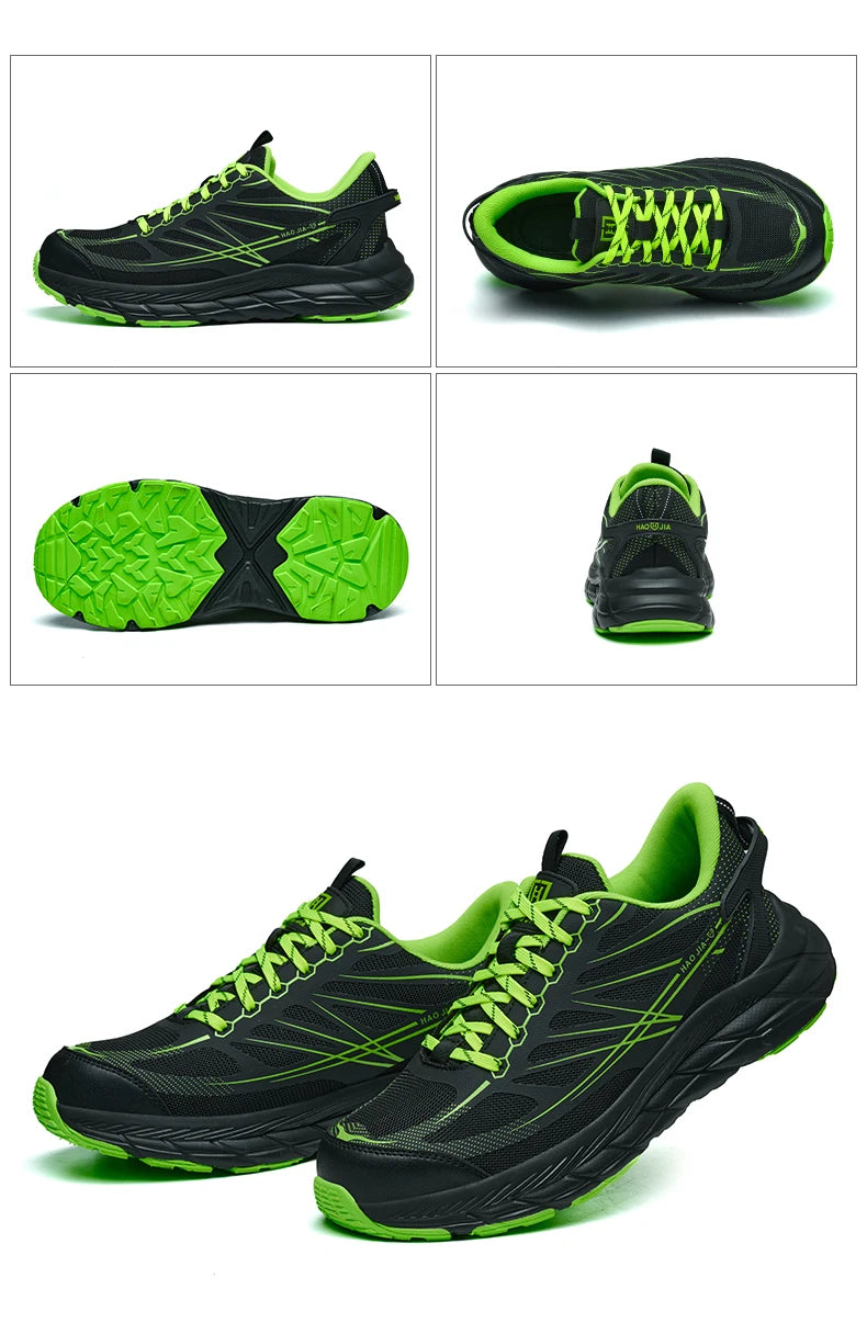 Zapatillas de trabajo ligeras con puntera de acero, calzado de seguridad para hombre, anticolisión, antipunzón, indestructible, transpirable