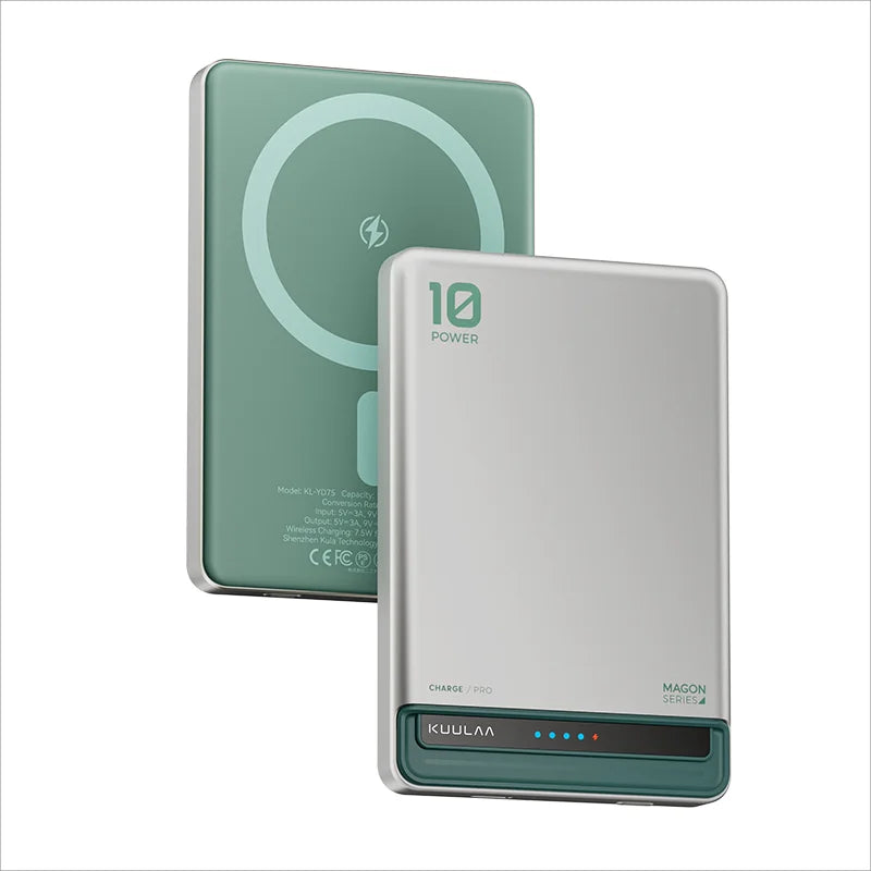 KUULAA Magnetisk Powerbank 10000Ah Trådløs Bærbar Lader 20W Hurtiglading For Magsafe For iPhone 16 15 14 For Max PowerBank