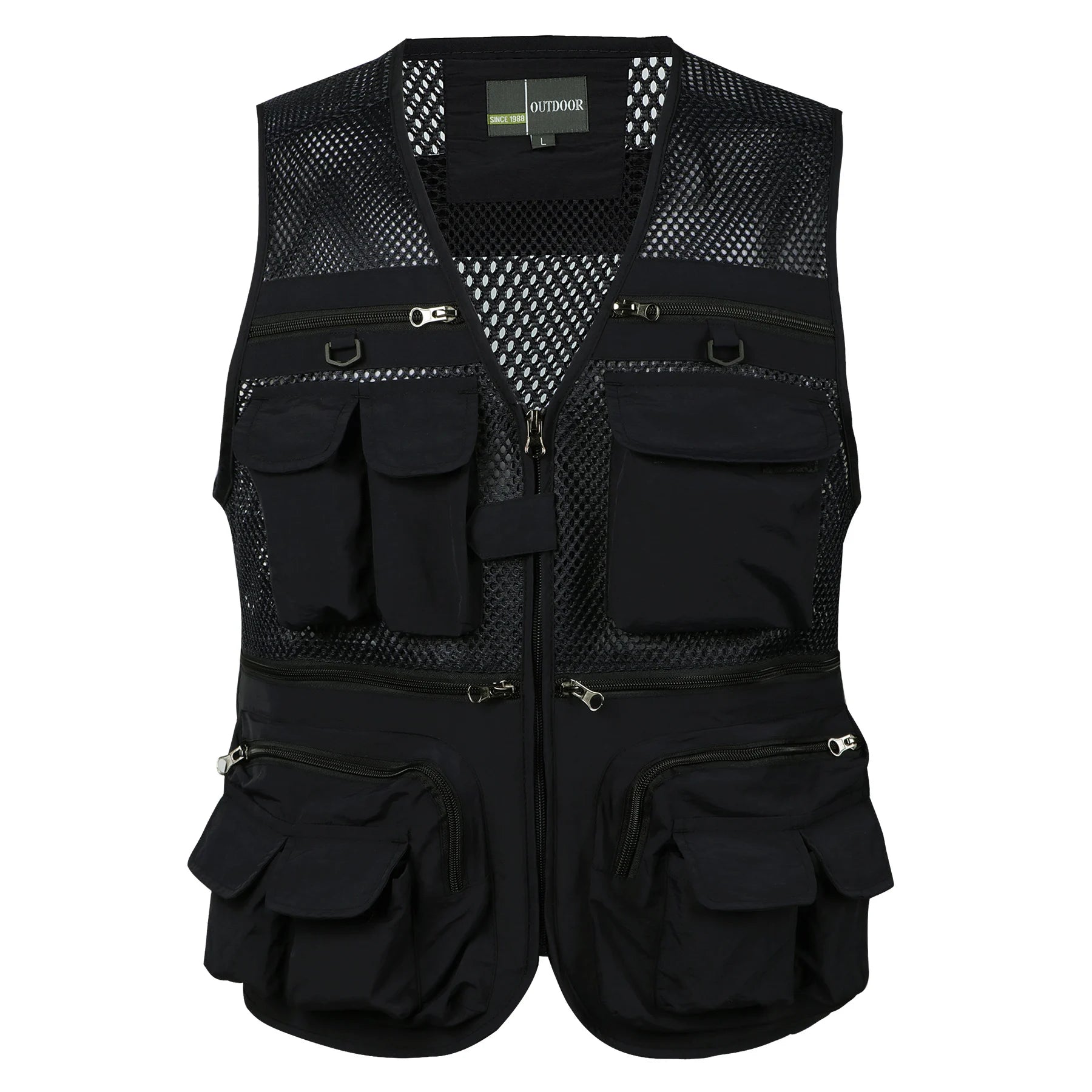 Chaleco para hombre táctico con correas, abrigo, chaleco de fotógrafo de verano, herramientas, muchos bolsillos, malla, trabajo, chaqueta sin mangas para hombre