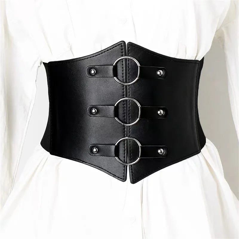 Retro Elastic Bow Corset Belt
