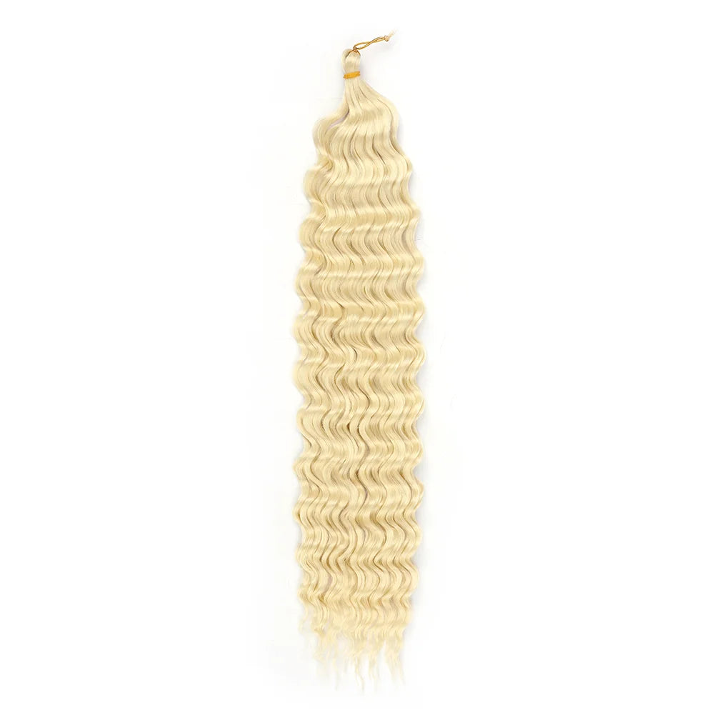 Cheveux au crochet Deep Wave, Tresse synthétique Passion Twist, Extension de cheveux bouclés afro, Tresse Water Wave Deep Twist, Cheveux Ocean Wave