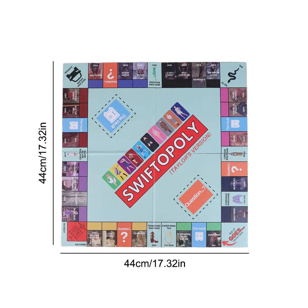 Jeu de société amusant, fête familiale, jeux d'échecs interactifs, jeu de société Swiftopoly, jeu de société interactif pour adultes