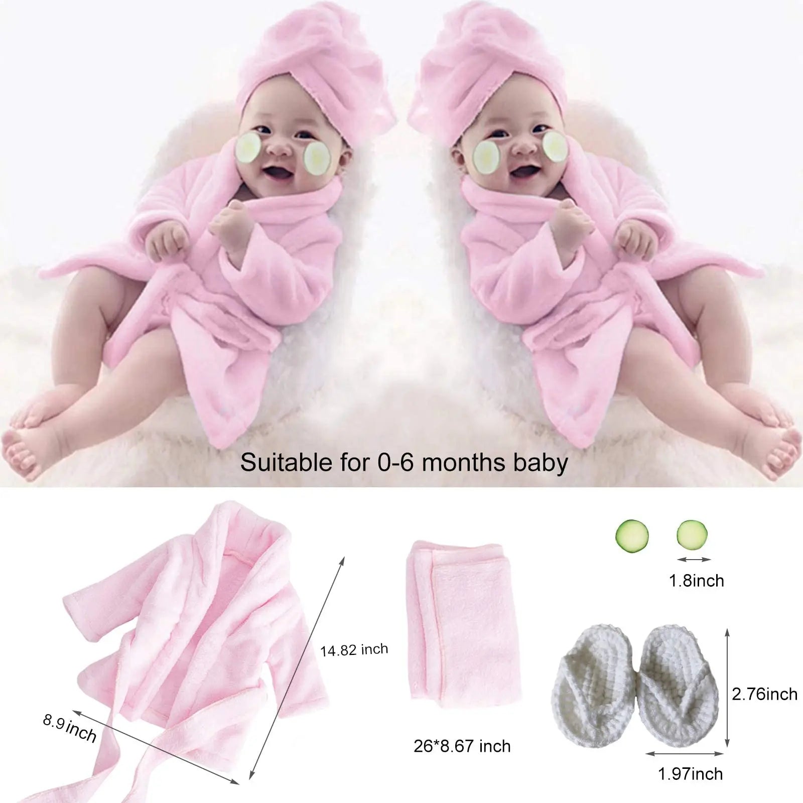 Accesorios de fotografía para recién nacidos, batas, trajes, accesorios para sesión de fotos de bebés, batas, disfraces, toallas de baño para niñas, juegos de disfraces