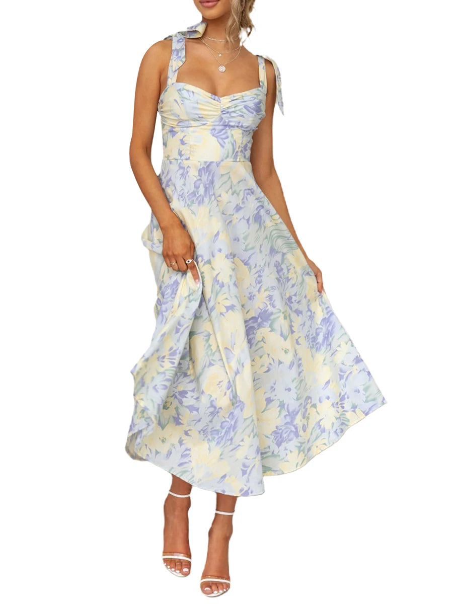 Floral Sling Maxi Dress
