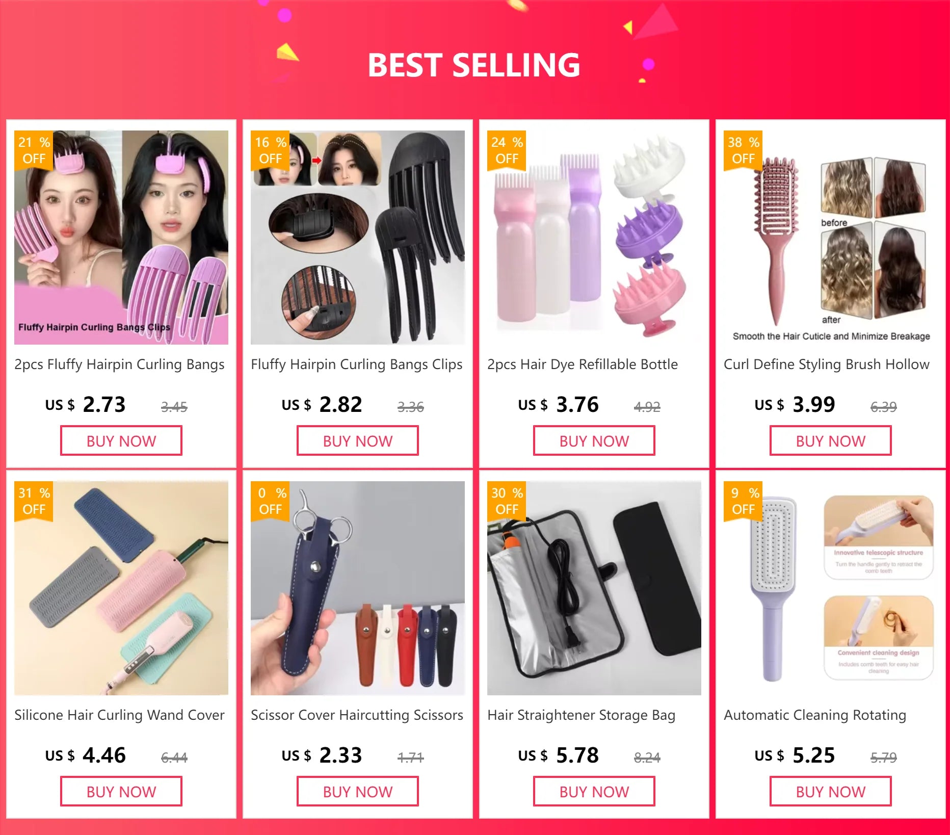 Self-Cleaning Hairbrush Retractable Bristle Hair Brush Anti-Static Sclap Massage Comb One-key Hair Loss Airbag Hair Removal Comb