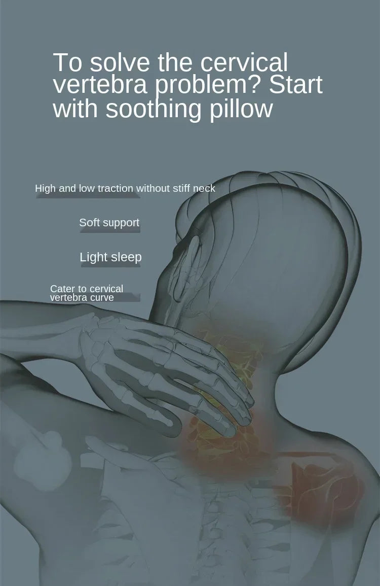 Almohada larga de espuma viscoelástica, almohada protectora cervical de rebote lento, almohada de maternidad con forma para dormir, almohadas ortopédicas