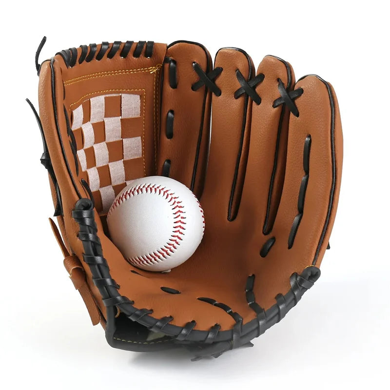 Guante de béisbol para deportes al aire libre, equipo de práctica de sóftbol, talla 9.5/10.5/11.5/12.5, para mano izquierda, para niños/adultos, hombres y mujeres, para entrenamiento