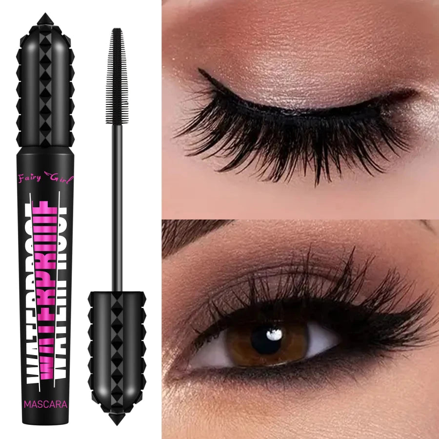 Máscara de pestañas negra impermeable para todos los productos de maquillaje alargadores, extensión de pestañas, máscara de pestañas, efecto 4D, cosméticos coreanos