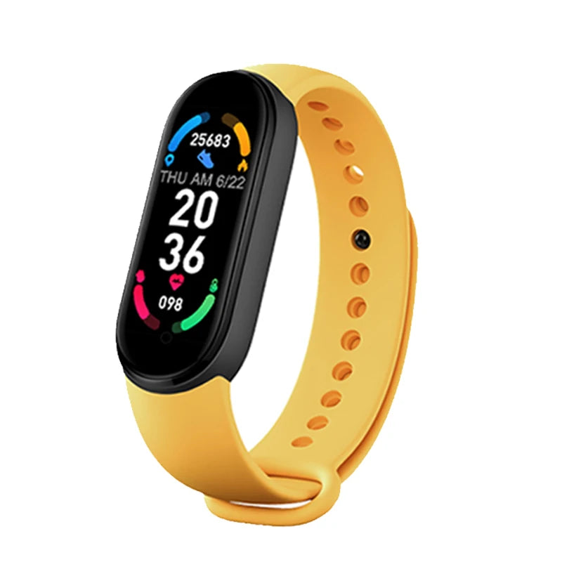 M6 Smartwatch Hombre Mujer Pulsera Inteligente de Fitness Banda Deportiva Monitor de Frecuencia Cardíaca y Presión Arterial Relojes Impermeables Multifunción