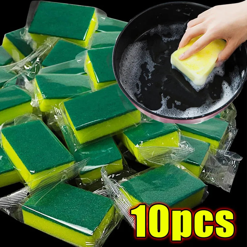 100/1 Uds Esponja Suave para Lavar Platos de Cocina Absorbente Limpia Olla Óxido Estropajo Kits de Eliminación Cepillo de Limpieza Doméstico Esponja