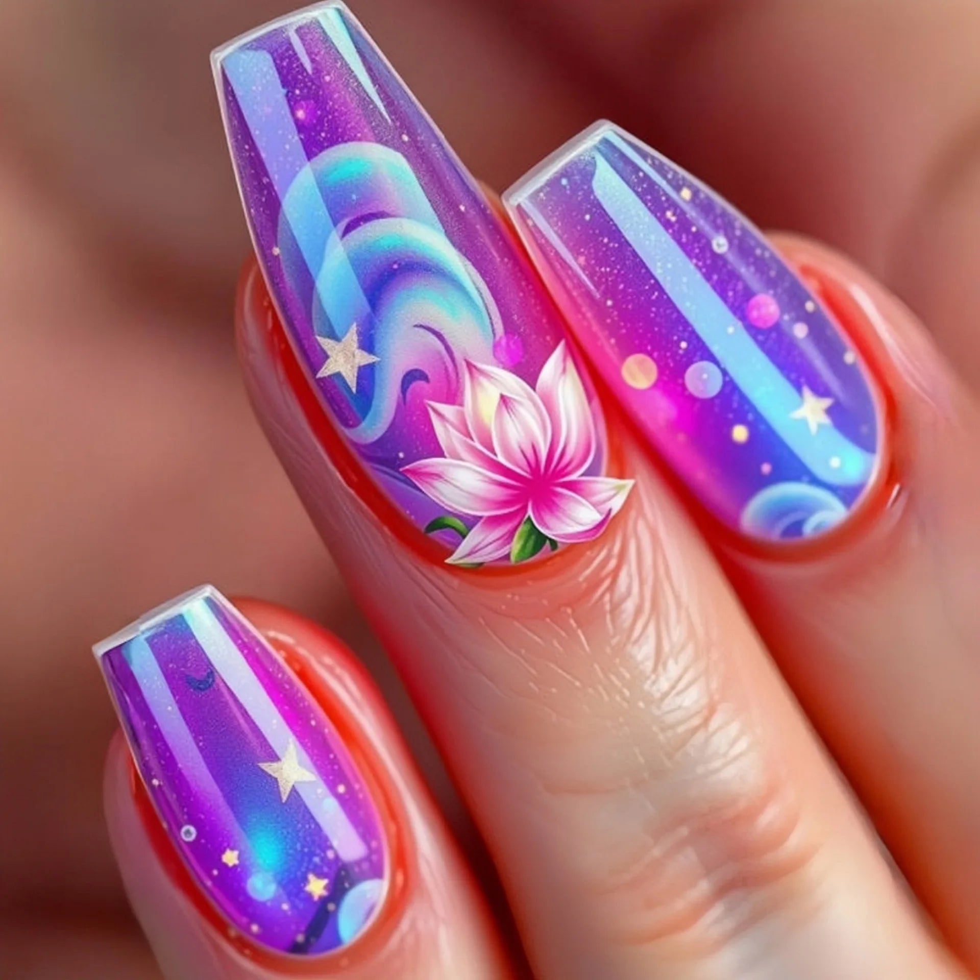 Gradient Y2K Press-On Nails