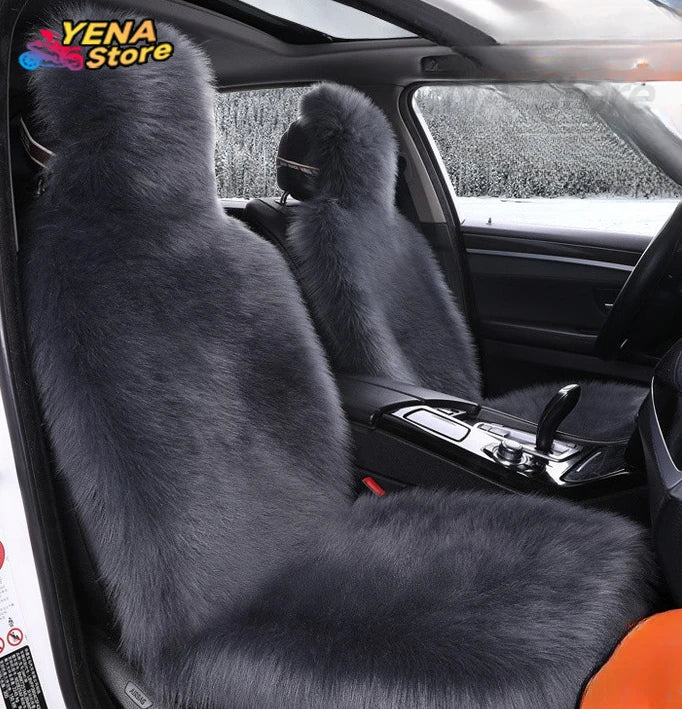 Plush Faux Sheepskin Car Seat Cover