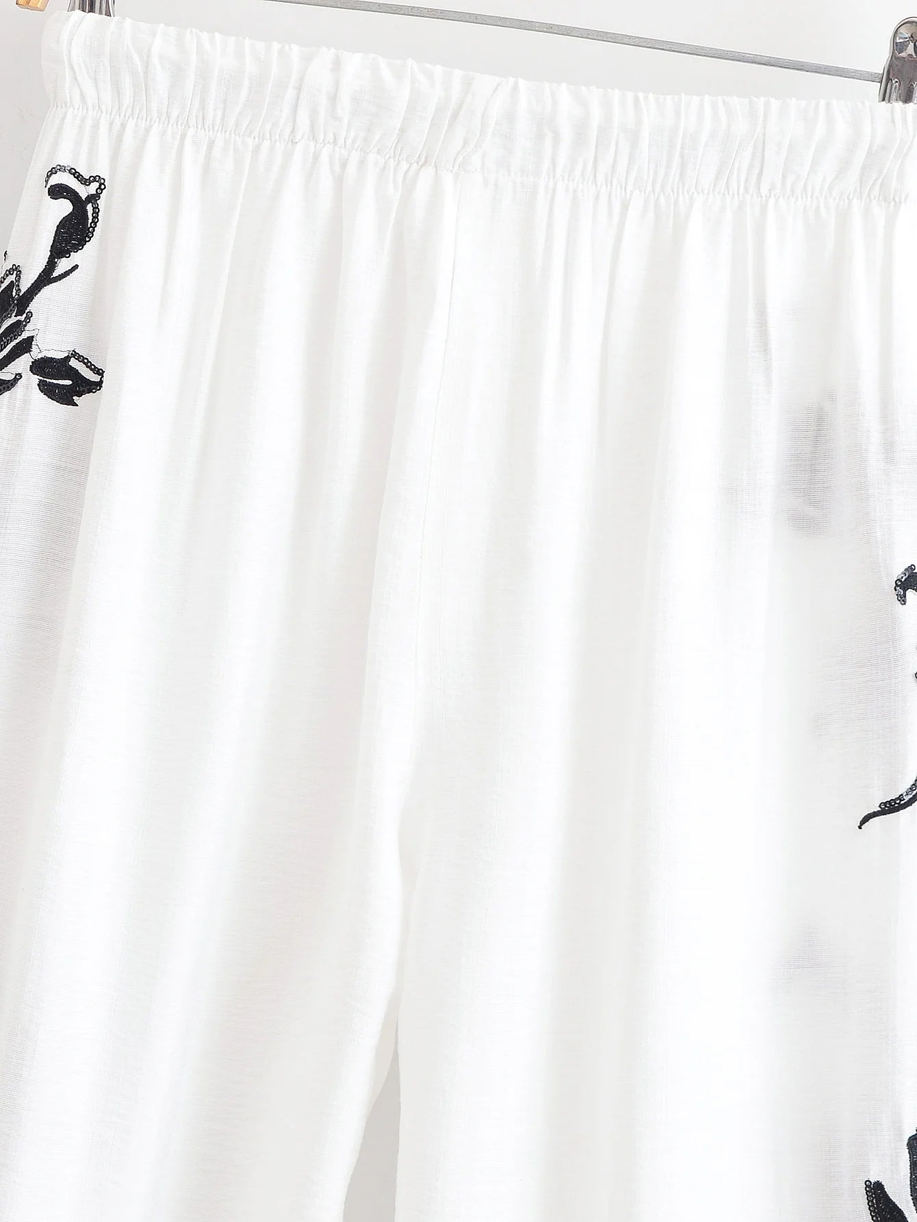 Conjuntos de 2 piezas de pantalones casuales con lazo para mujer, top bordado de lentejuelas y pantalones de talle alto, traje de mujer 2025, conjuntos de dos piezas para mujer