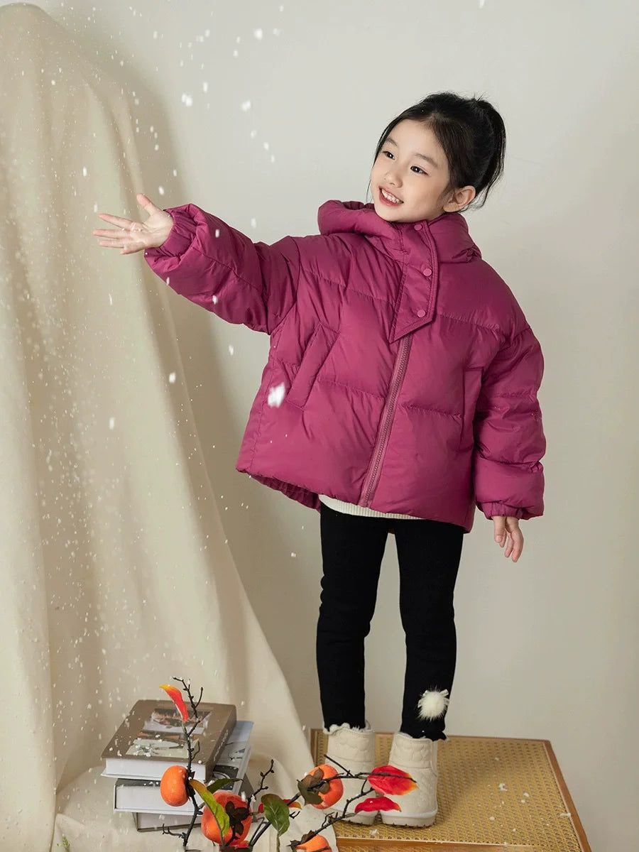 Abrigos cálidos de invierno para niños, chaquetas acolchadas de algodón para otoño, ropa para niños y niñas, prendas de abrigo con capucha para bebés de 3 a 12 años