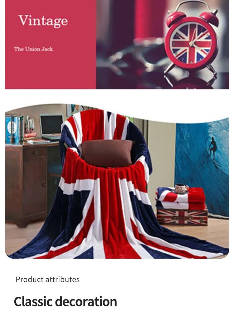 Bed Blankets-Warm and Plush Throw for Sofas, Sofas, Cars, and Travel-Machine-washed English Style Blankets