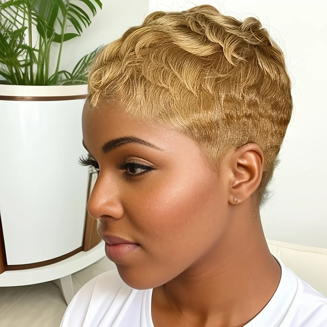Short Pixie Bob Human Hair Wig