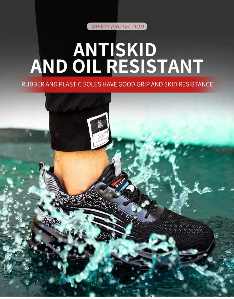 Zapatos de seguridad con puntera de acero – Antigolpes, Antipinchazos, Transpirables