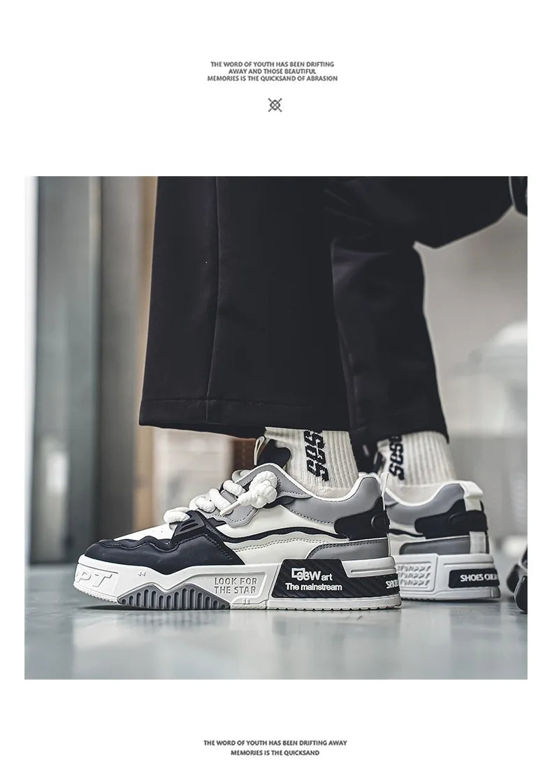 Zapatos de hombre, zapatillas de moda para hombre, zapatillas de correr de otoño de nueva marca, cómodas, con suela blanda, Tenis Masculino