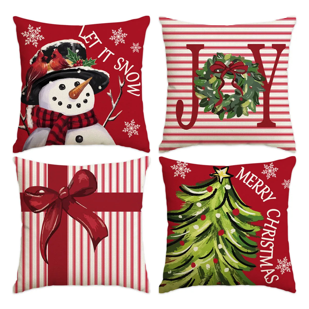 Housse de coussin de Noël à carreaux Buffalo – Confortable, classique et festive