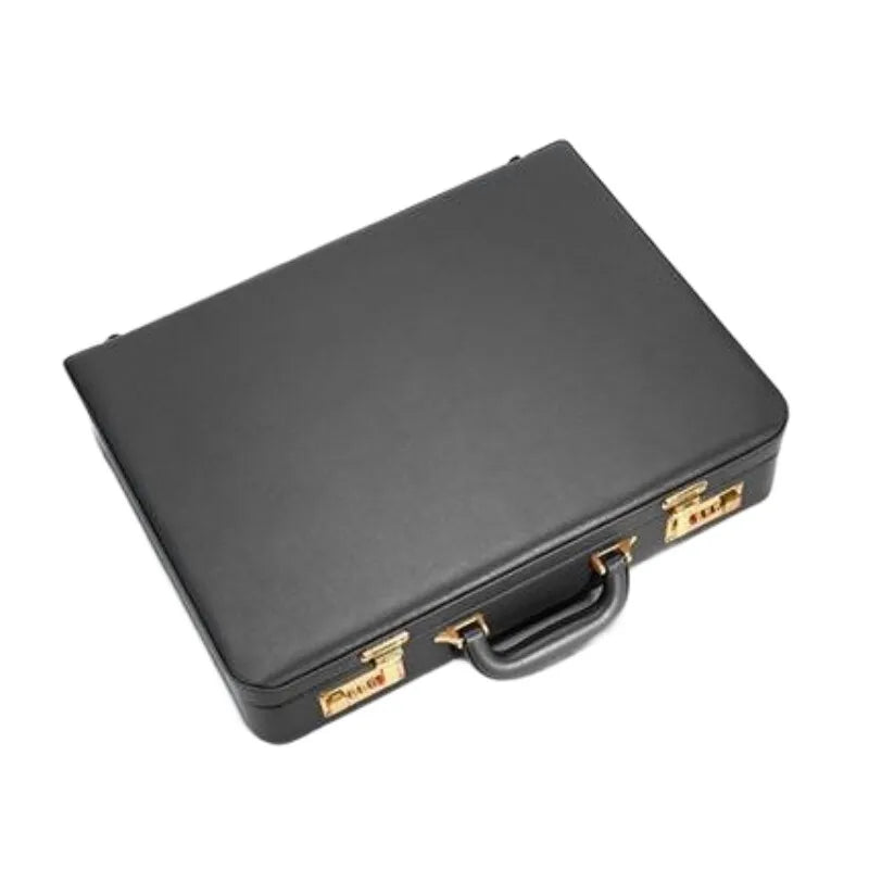 Profesjonell PU-skinn forretningsveske multifunksjonell laptopveske med flere rom, dokumentorganisator for kontoret