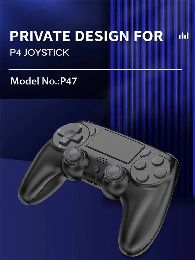 Mando inalámbrico GAMINJA con giroscopios de seis ejes, controlador de juego de doble vibración para PS4, PS3, consola de juegos, Windows 7, 8, 10, PC Joystick