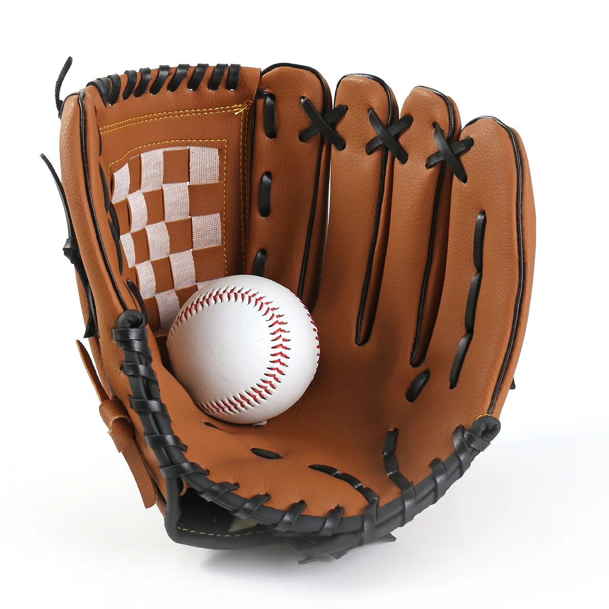 Guante de béisbol y sóftbol para deportes al aire libre, equipo de práctica, tamaño 9.5/10.5/11.5/12.5, mano izquierda para niños/adultos, hombres y mujeres, entrenamiento