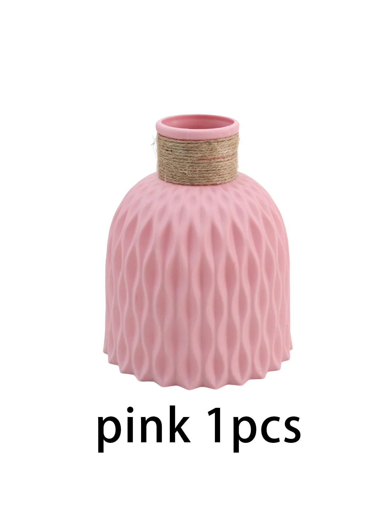 Vase décoratif de table en plastique 1/2, vase moderne de célébrité Internet, décoration de salle à manger et de salon, non hydroponique